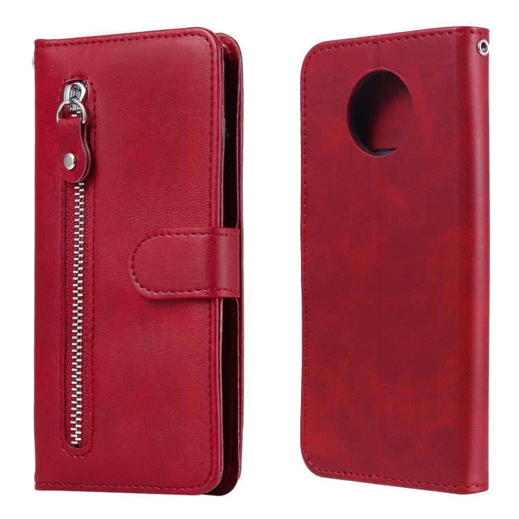 For Xiaomi Redmi Note 9 5G (CN Version) / Note 9T 5G Fashion Calf Texture Zipper Horizontal Flip Leather Case with Holder & Card Slots & Wallet