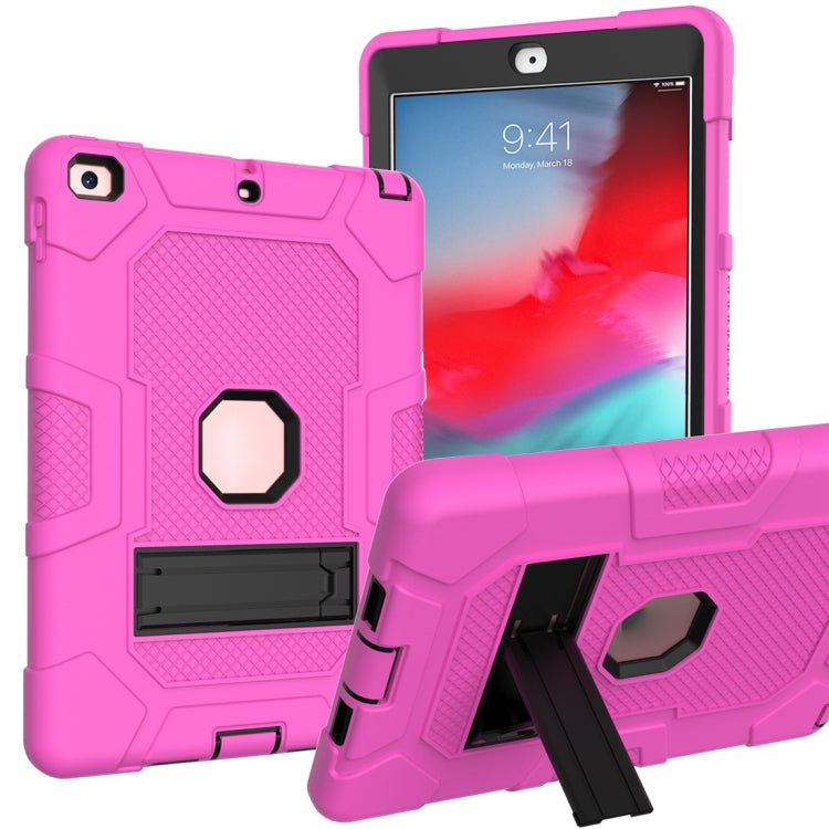 Contrast Color Robot Shockproof Silicone + PC Protective Case with Holder For iPad 9.7 (2018 / 2017)