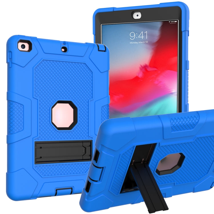 Contrast Color Robot Shockproof Silicone + PC Protective Case with Holder For iPad 9.7 (2018 / 2017)
