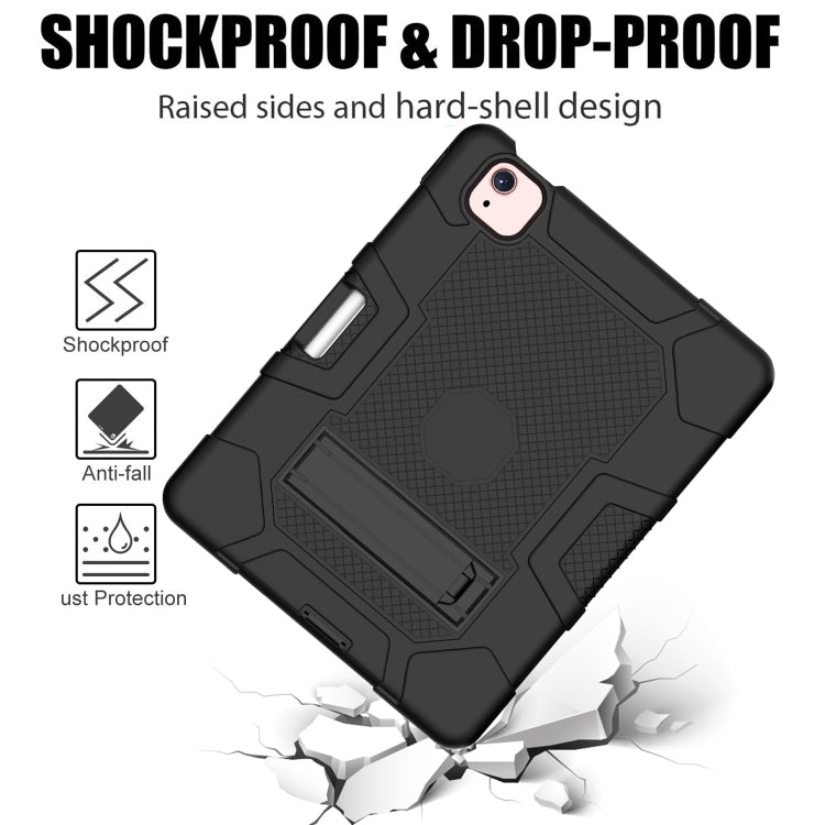 Contrast Color Robot Shockproof Silicone + PC Protective Case with Holder For iPad Air 2022 / 2020 10.9 inch