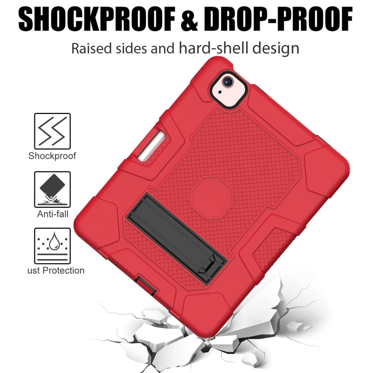 Contrast Color Robot Shockproof Silicone + PC Protective Case with Holder For iPad Air 2022 / 2020 10.9 inch