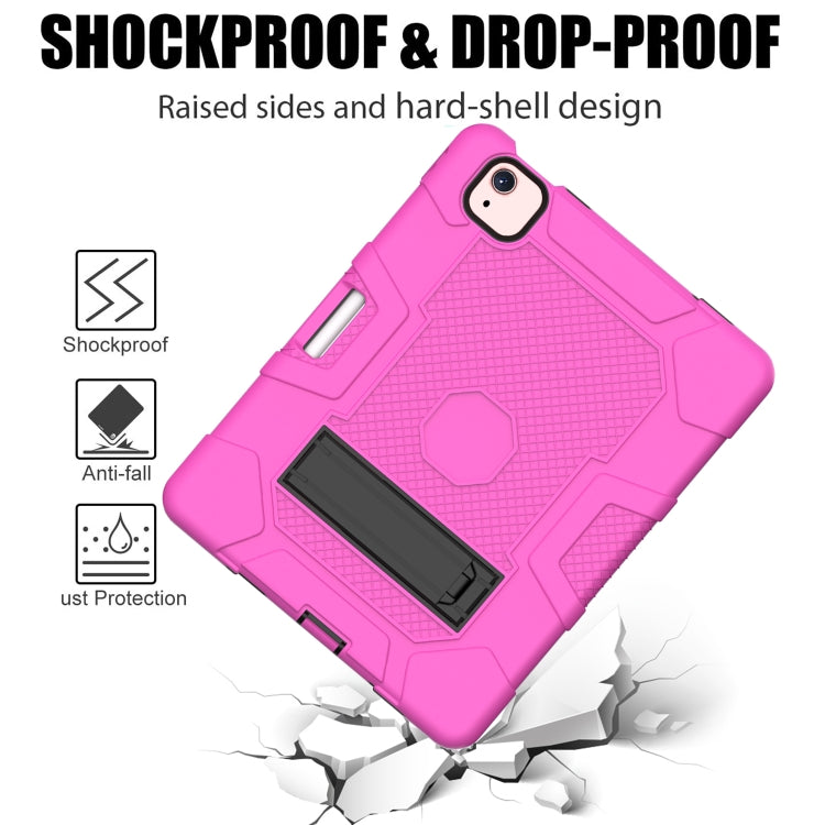 Contrast Color Robot Shockproof Silicone + PC Protective Case with Holder For iPad Air 2022 / 2020 10.9 inch