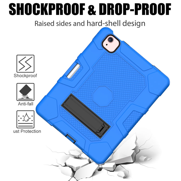 Contrast Color Robot Shockproof Silicone + PC Protective Case with Holder For iPad Air 2022 / 2020 10.9 inch