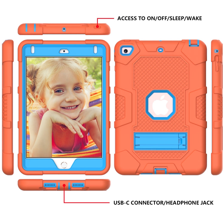 Contrast Color Robot Shockproof Silicone + PC Protective Case with Holder For iPad mini 5 / 4