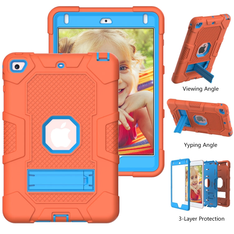 Contrast Color Robot Shockproof Silicone + PC Protective Case with Holder For iPad mini 5 / 4