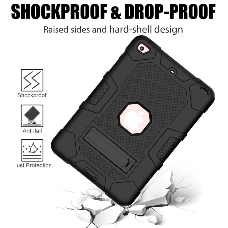 Contrast Color Robot Shockproof Silicone + PC Protective Case with Holder For iPad mini 5 / 4