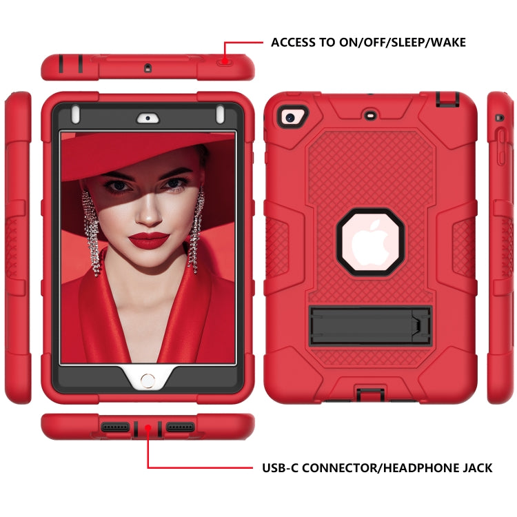 Contrast Color Robot Shockproof Silicone + PC Protective Case with Holder For iPad mini 5 / 4