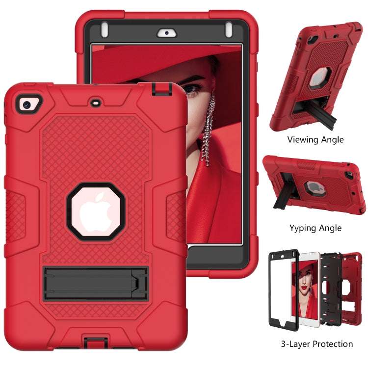 Contrast Color Robot Shockproof Silicone + PC Protective Case with Holder For iPad mini 5 / 4