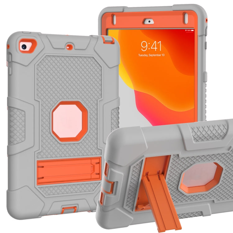 Contrast Color Robot Shockproof Silicone + PC Protective Case with Holder For iPad mini 5 / 4