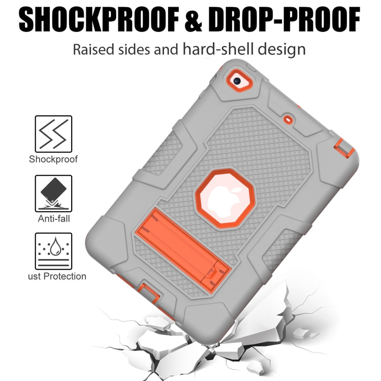 Contrast Color Robot Shockproof Silicone + PC Protective Case with Holder For iPad mini 5 / 4