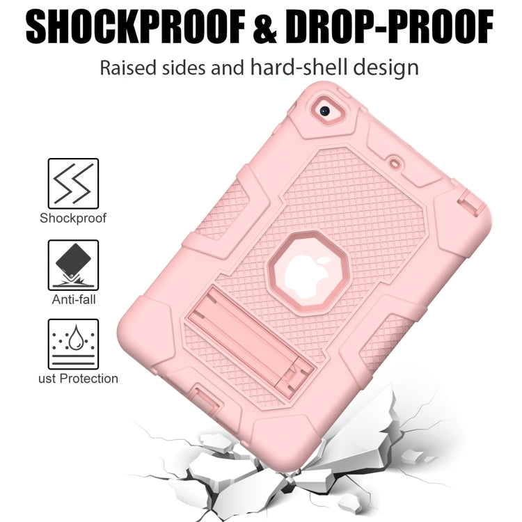 Contrast Color Robot Shockproof Silicone + PC Protective Case with Holder For iPad mini 5 / 4