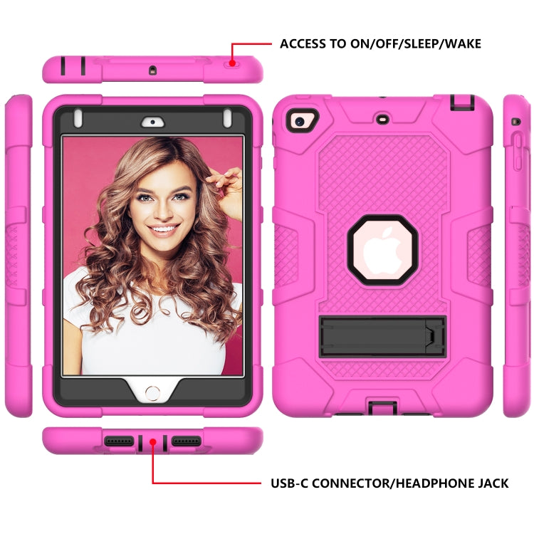 Contrast Color Robot Shockproof Silicone + PC Protective Case with Holder For iPad mini 5 / 4
