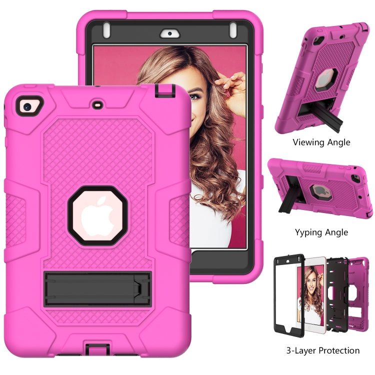 Contrast Color Robot Shockproof Silicone + PC Protective Case with Holder For iPad mini 5 / 4