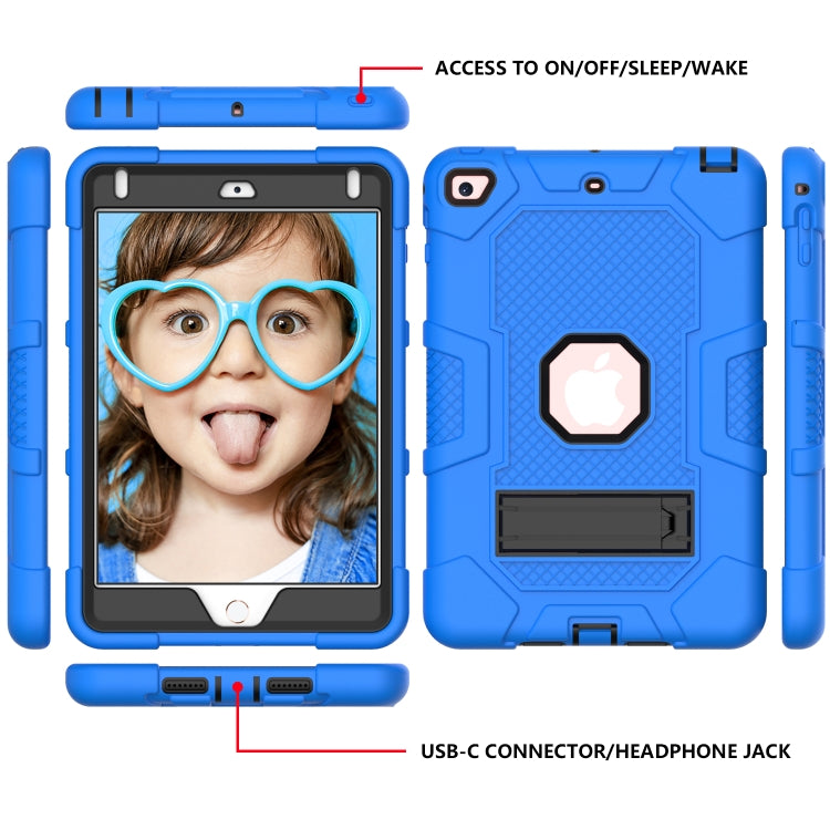 Contrast Color Robot Shockproof Silicone + PC Protective Case with Holder For iPad mini 5 / 4