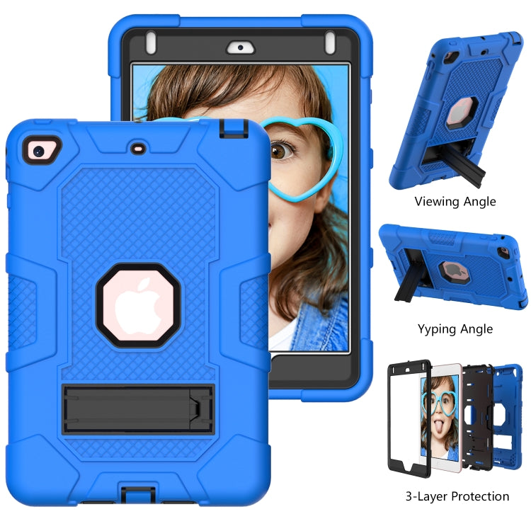 Contrast Color Robot Shockproof Silicone + PC Protective Case with Holder For iPad mini 5 / 4