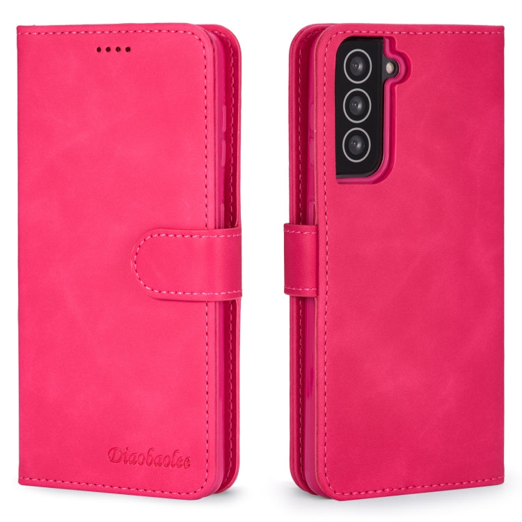 For Samsung Galaxy S21 5G Diaobaolee Pure Fresh Texture Horizontal Flip Leather Case