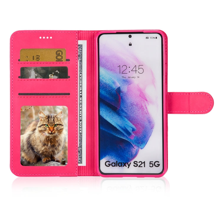 For Samsung Galaxy S21 5G Diaobaolee Pure Fresh Texture Horizontal Flip Leather Case