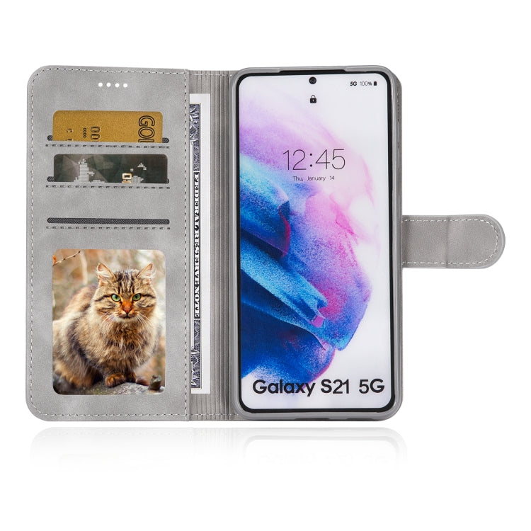 For Samsung Galaxy S21+ 5G Diaobaolee Pure Fresh Texture Horizontal Flip Leather Case
