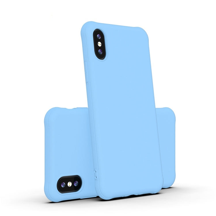 For iPhone XS / X Shockproof Frosted Ultra-thin TPU Protective Case