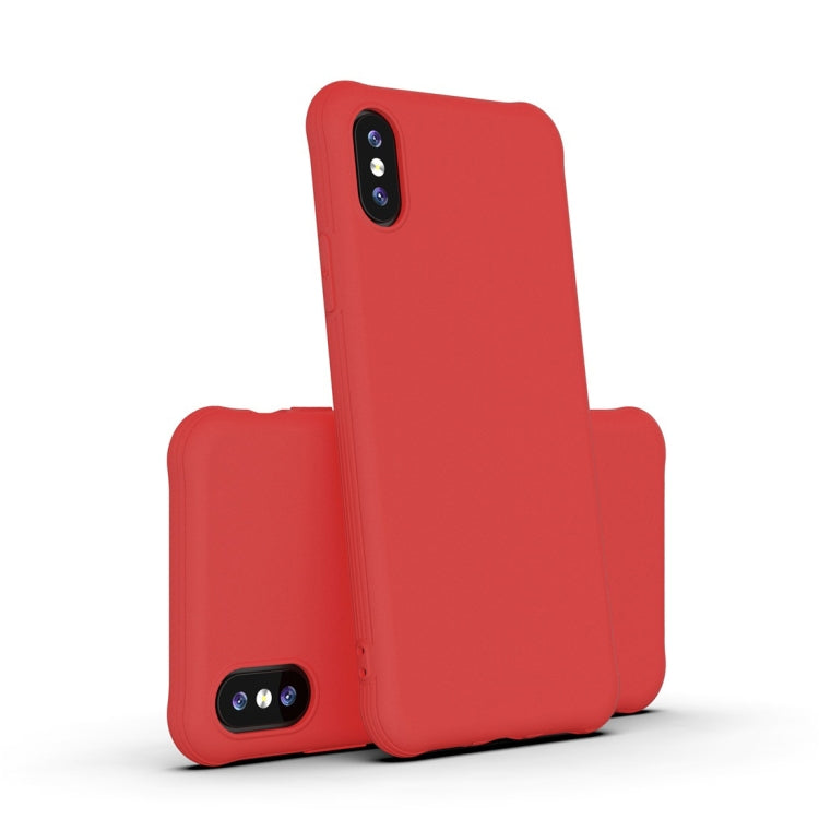 For iPhone XS / X Shockproof Frosted Ultra-thin TPU Protective Case