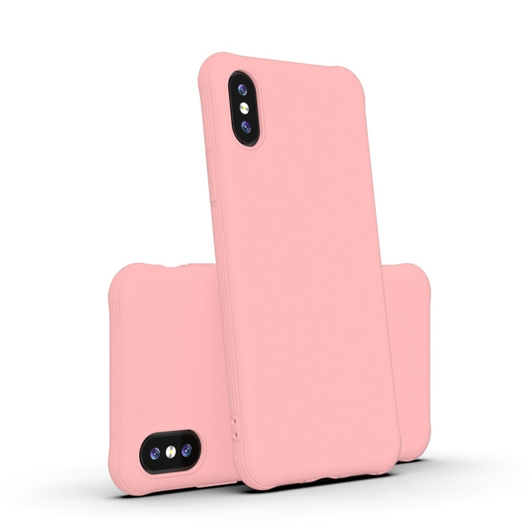 For iPhone XS / X Shockproof Frosted Ultra-thin TPU Protective Case