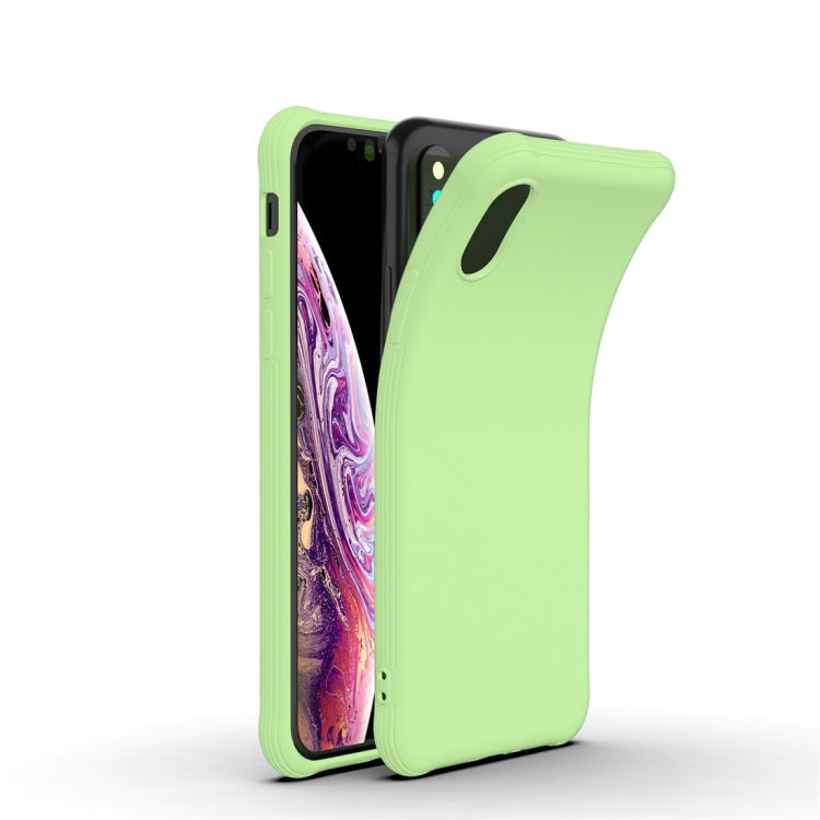For iPhone XS / X Shockproof Frosted Ultra-thin TPU Protective Case