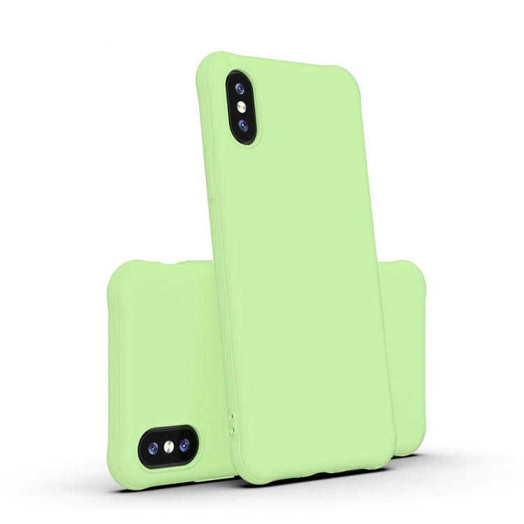 For iPhone XS / X Shockproof Frosted Ultra-thin TPU Protective Case