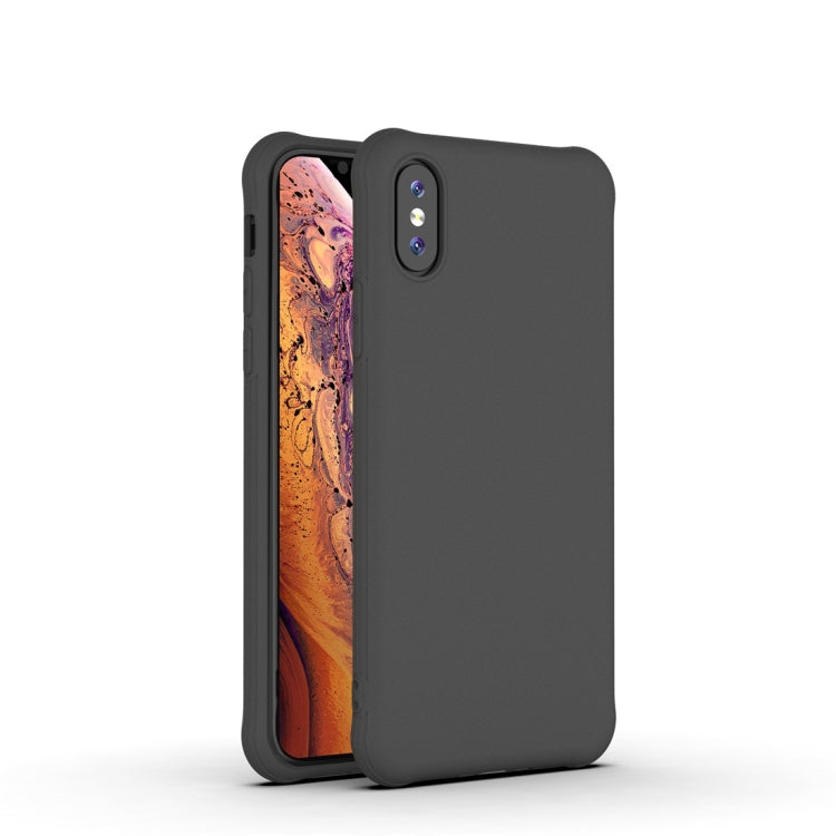 For iPhone XS / X Shockproof Frosted Ultra-thin TPU Protective Case