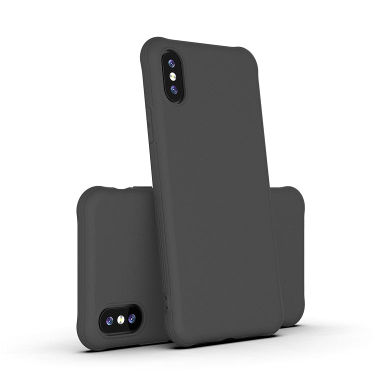 For iPhone XS / X Shockproof Frosted Ultra-thin TPU Protective Case