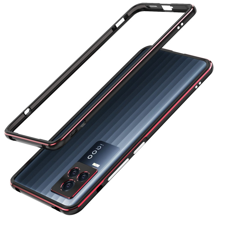 For vivo iQOO 7 Aurora Series Lens Protector + Metal Frame Protective Case
