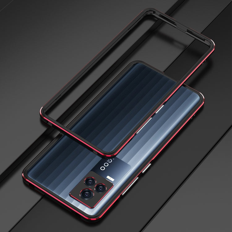 For vivo iQOO 7 Aurora Series Lens Protector + Metal Frame Protective Case
