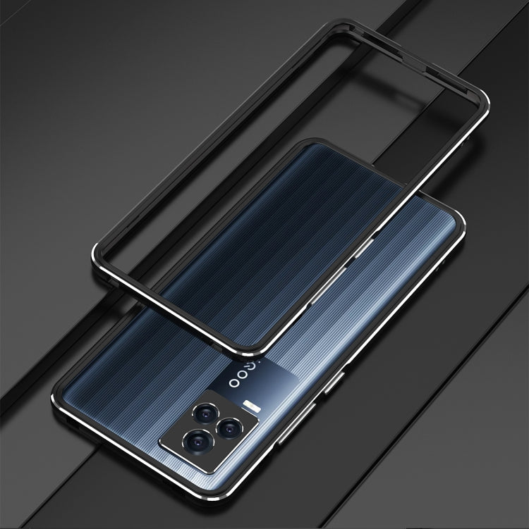 For vivo iQOO 7 Aurora Series Lens Protector + Metal Frame Protective Case