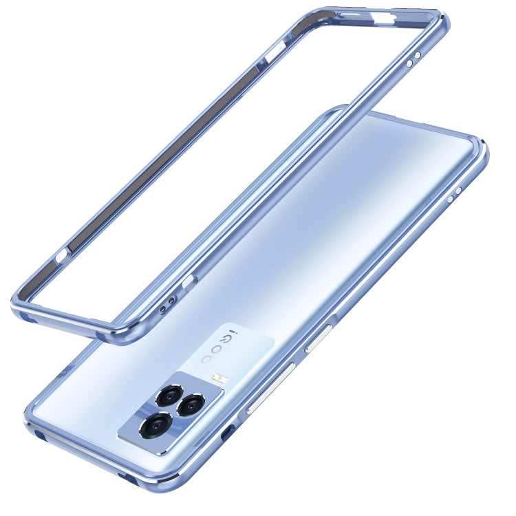 For vivo iQOO 7 Aurora Series Lens Protector + Metal Frame Protective Case