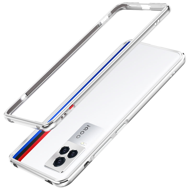 For vivo iQOO 7 Aurora Series Lens Protector + Metal Frame Protective Case