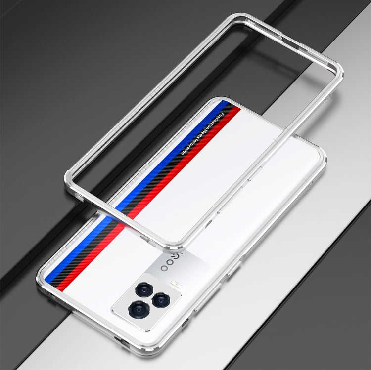 For vivo iQOO 7 Aurora Series Lens Protector + Metal Frame Protective Case