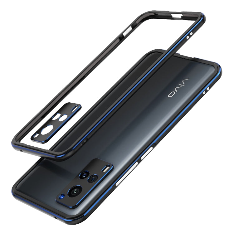 For vivo X60 Aurora Series Lens Protector + Metal Frame Protective Case