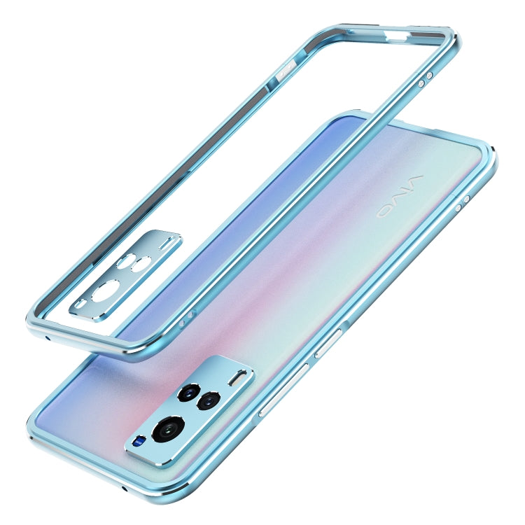 For vivo X60 Aurora Series Lens Protector + Metal Frame Protective Case
