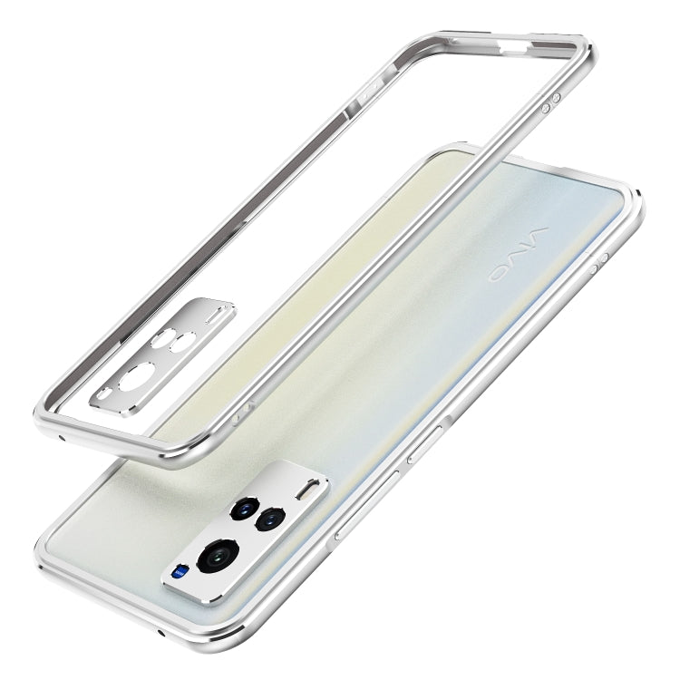 For vivo X60 Aurora Series Lens Protector + Metal Frame Protective Case