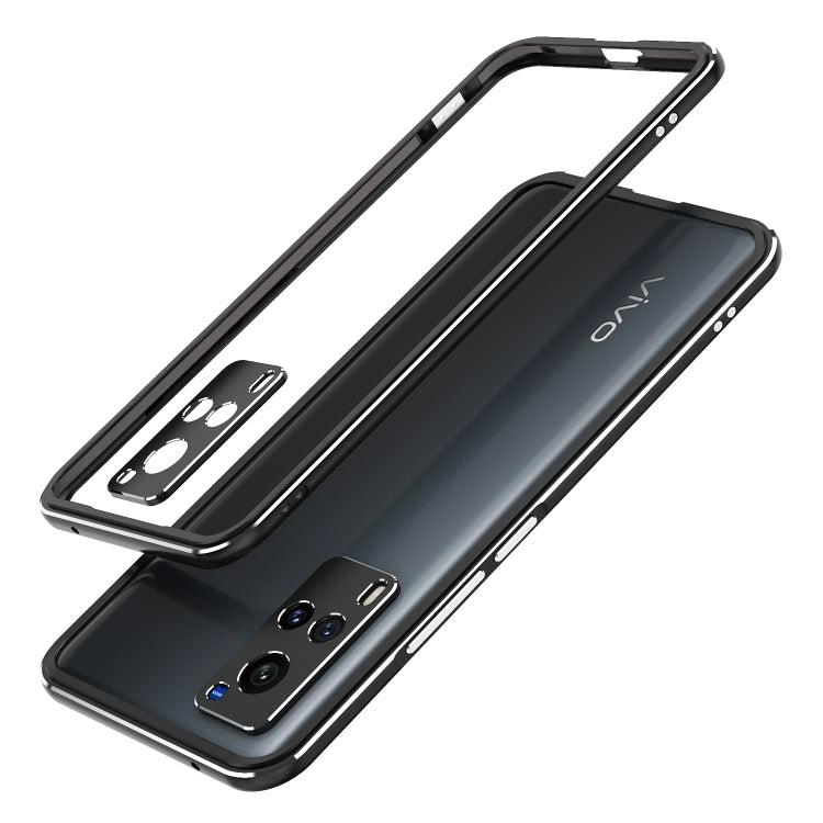 For vivo X60 Pro Aurora Series Lens Protector + Metal Frame Protective Case