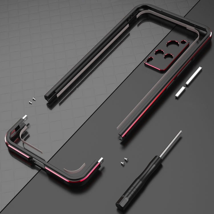 For vivo X60 Pro Aurora Series Lens Protector + Metal Frame Protective Case