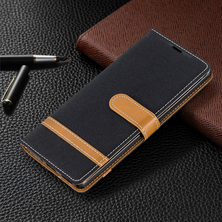 For Huawei Mate 30 Pro Color Matching Denim Texture Horizontal Flip Leather Case with Holder & Card Slots & Wallet & Lanyard