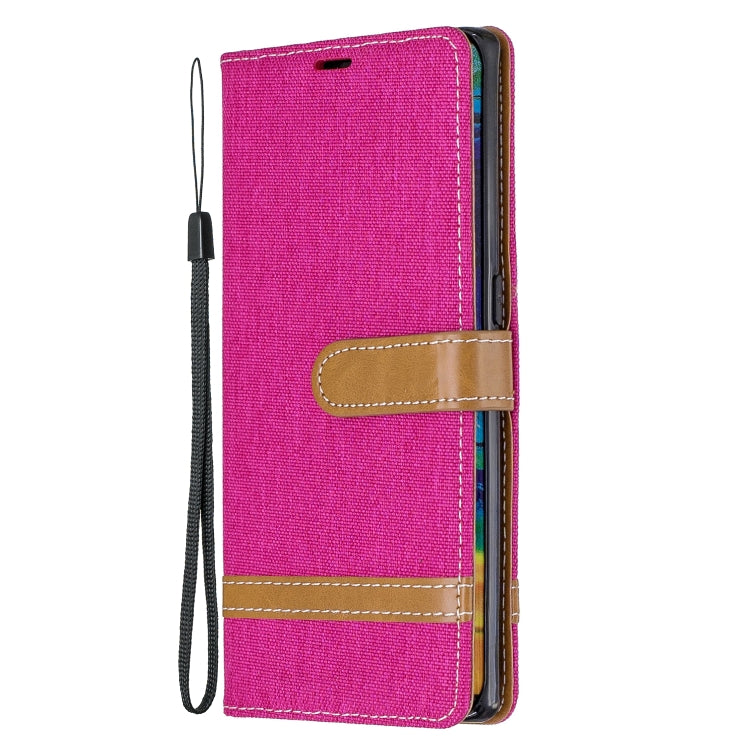 For Huawei Mate 30 Pro Color Matching Denim Texture Horizontal Flip Leather Case with Holder & Card Slots & Wallet & Lanyard