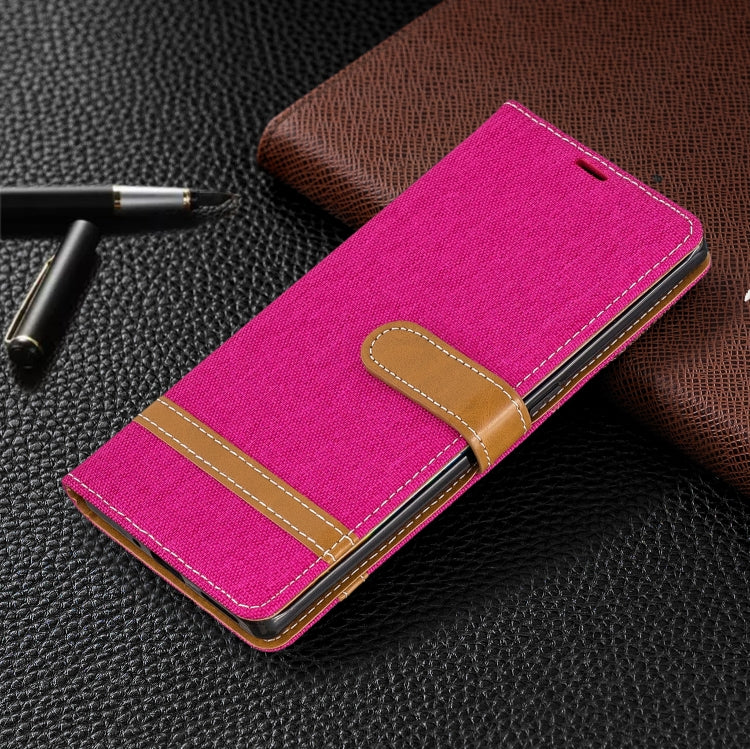For Huawei Mate 30 Pro Color Matching Denim Texture Horizontal Flip Leather Case with Holder & Card Slots & Wallet & Lanyard