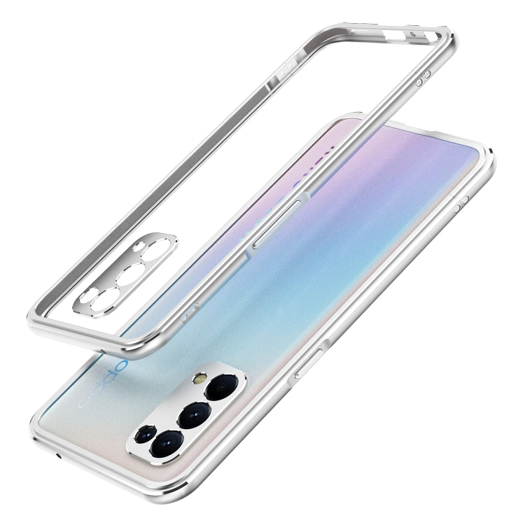 Aurora Series Lens Protector + Metal Frame Protective Case For OPPO Reno5