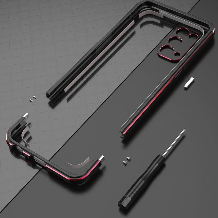 Aurora Series Lens Protector + Metal Frame Protective Case For OPPO Reno5 Pro