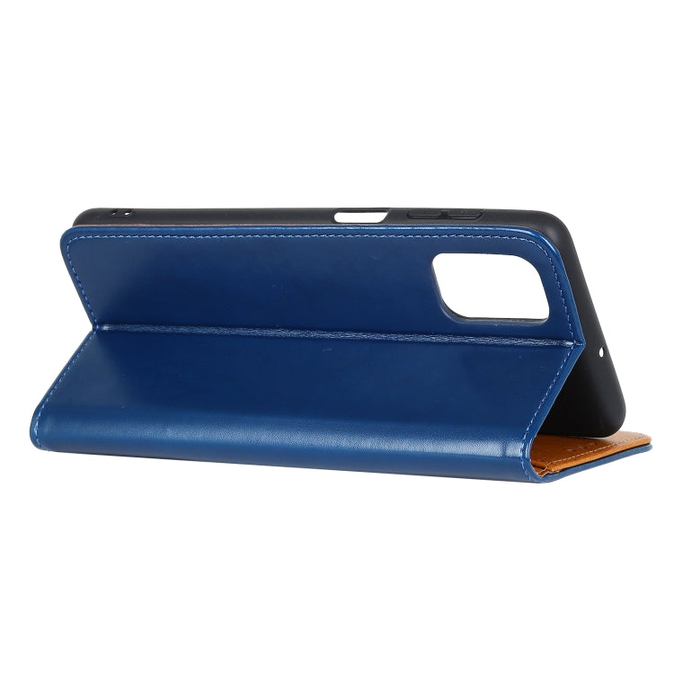For HTC Desire 21 Pro 3-Color Pearl Texture Magnetic Buckle Horizontal Flip PU Leather Case with Card Slots & Wallet & Holder