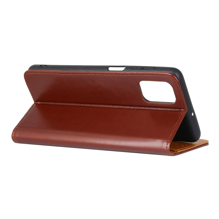 For OPPO A54 5G / A74 5G / A93 5G 3-Color Pearl Texture Magnetic Buckle Horizontal Flip PU Leather Case with Card Slots & Wallet & Holder