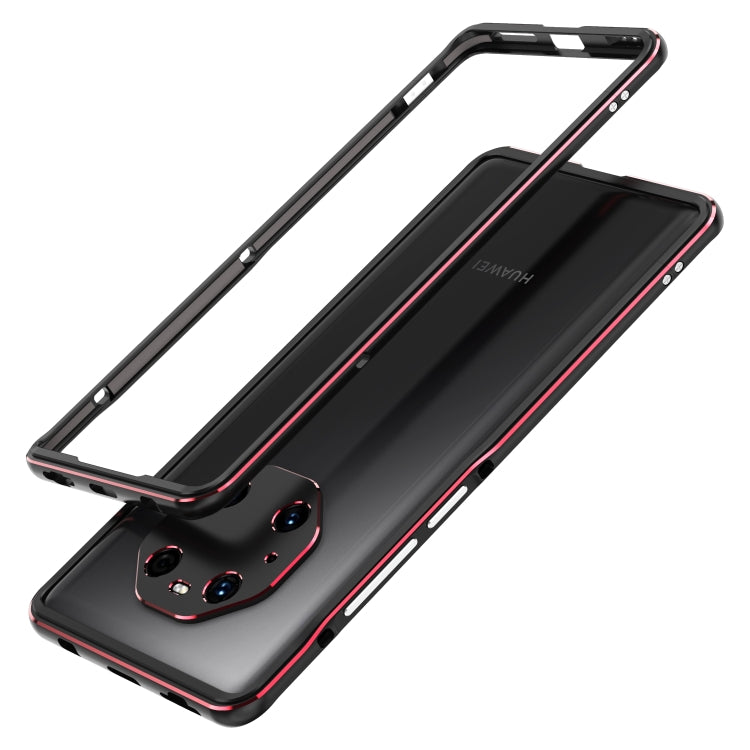 For Huawei Mate 40 Pro Aurora Series Lens Protector + Metal Frame Protective Case
