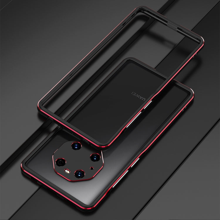 For Huawei Mate 40 Pro Aurora Series Lens Protector + Metal Frame Protective Case