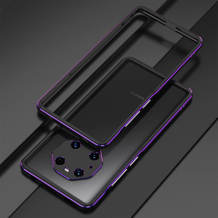 For Huawei Mate 40 Pro Aurora Series Lens Protector + Metal Frame Protective Case